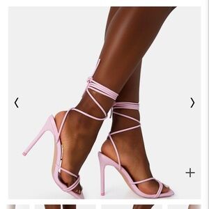 Public desire baby pink heels in women’s size 7. UNWORN NEW IN BOX.